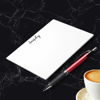Custom Personalized Name Quote Photo Artwork Large Notepad