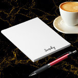 Custom Personalized Name Quote Photo Artwork Small Notepad