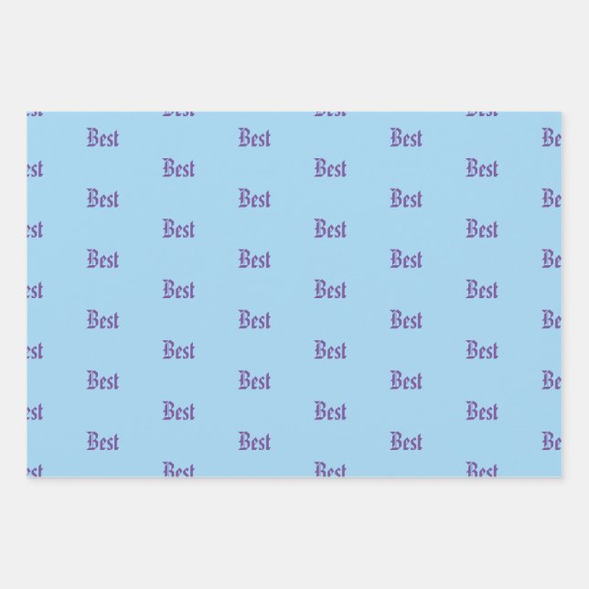Custom Personalized Name Wrapping Paper Set (Front 3)