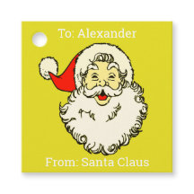 Custom Personalized Name Yellow Santa Claus