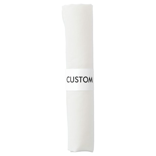 Custom Personalized Napkin Bands Blank Template (Front)