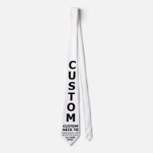 Custom personalized NECK TIE