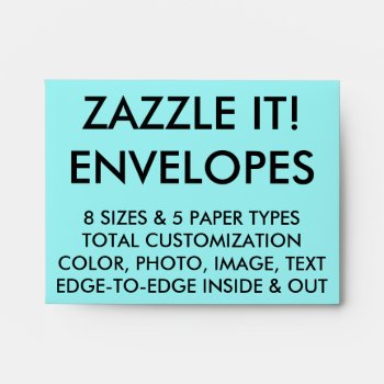 Custom Personalized Note Card Envelope Blank by GoOnZazzleIt at Zazzle