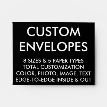 Custom Personalized Note Card Envelope Blank by CustomBlankTemplates at Zazzle