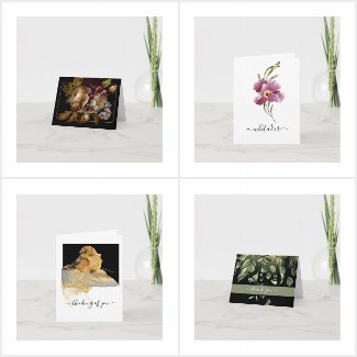 Custom Personalized Note Cards, Thank You 