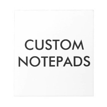 Custom Personalized Notepad Blank Template by CustomBlankTemplates at Zazzle