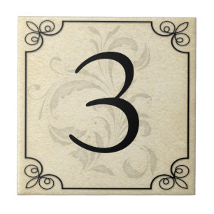 Custom Personalized Number/Letter Ceramic Tile