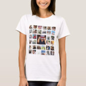 Custom Personalized One Of A Kind Photo Collage T-Shirt (Front)