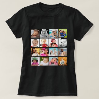 Custom Personalized One Of A Kind Photo Collage T-Shirt
