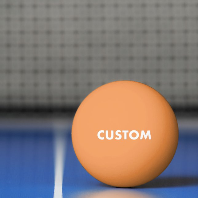 Custom Personalized Orange 3 STAR Table Tennis Ping Pong Ball (Net)