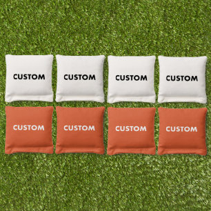 Custom Personalized ORANGE Cornhole Bag Toss