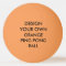 Custom Personalized ORANGE Ping Pong Ball
