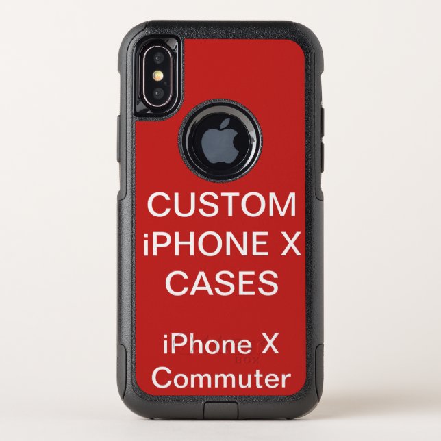 Custom Personalized Otterbox iPhone X Commute Case (Back)