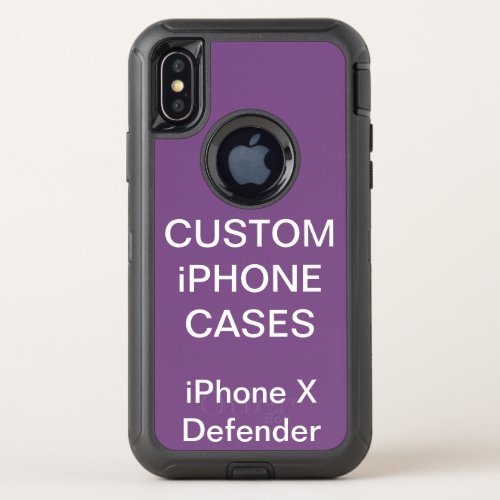 Custom Personalized Otterbox iPhone X Tough Case