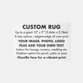 Custom Personalized Outdoor Rug 3' x 2'