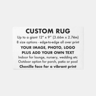Custom Personalized Outdoor Rug 5' x 3'