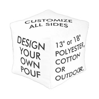 Custom Personalized OUTDOOR SQUARE POUF