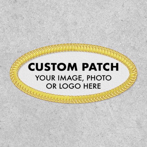Custom Personalized OVAL PATCH