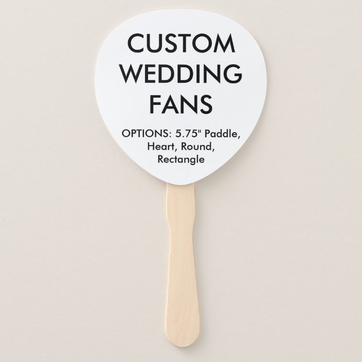 custom printed wedding fans