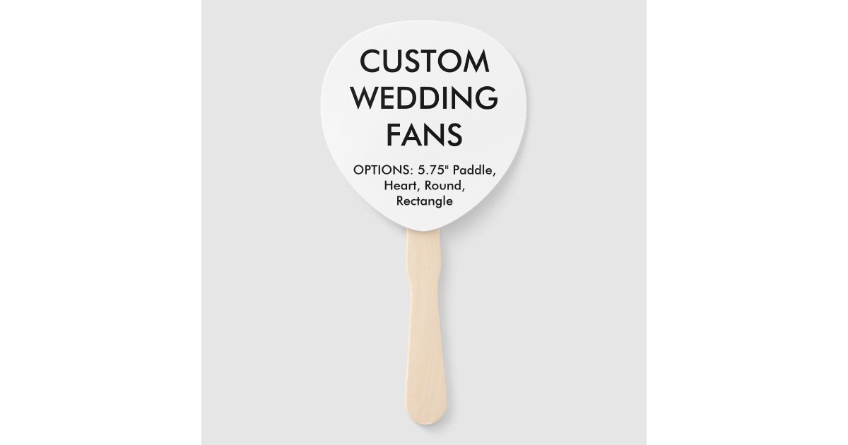 Custom Personalized PADDLE WEDDING FANS Template Zazzle custom-personalized-paddle-wedding-fans-template-zazzle