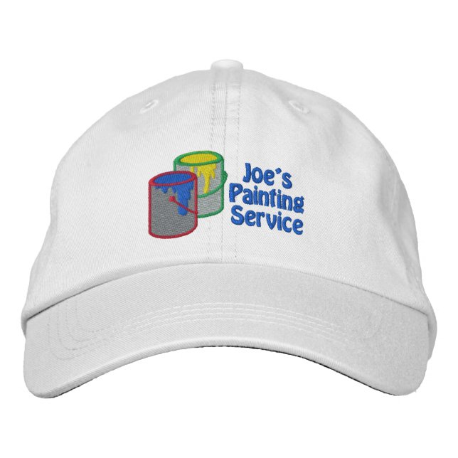 Custom Personalized Painter Hats - Add Text (Front)