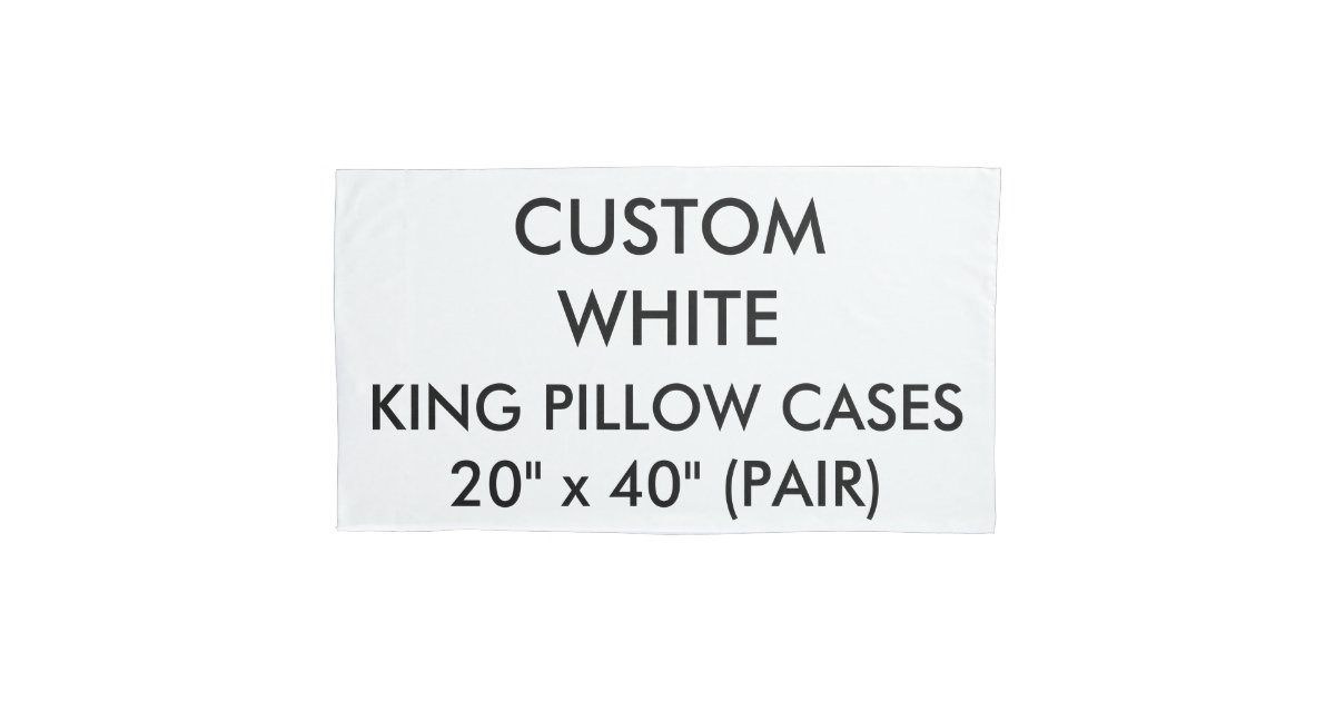 Custom Personalized Pair of King Size Pillow Cases Zazzle