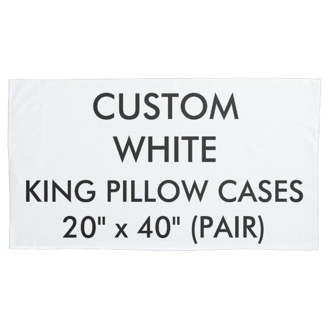 Custom Personalized Pair of King Size Pillow Cases (Front-Left)
