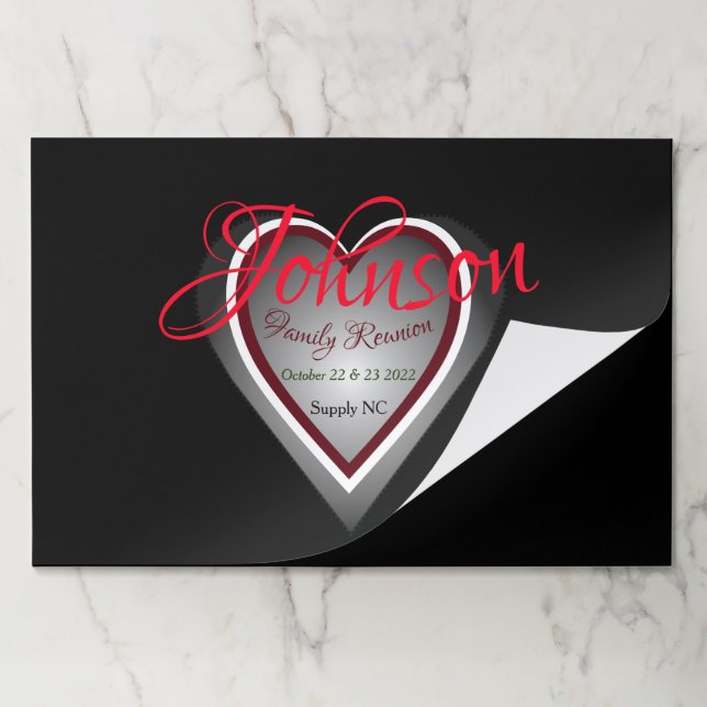 Custom Personalized Paper Placemat (Folded)