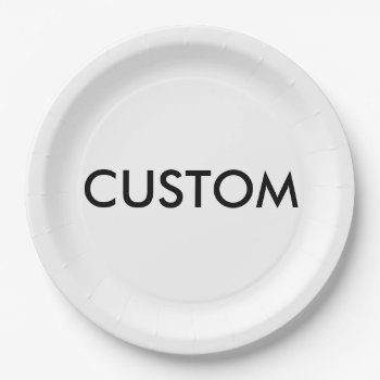 Custom Personalized Paper Plate Blank Template by CustomBlankTemplates at Zazzle