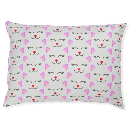 Custom Personalized Pet Bed Cute Cat Design Pet Bed