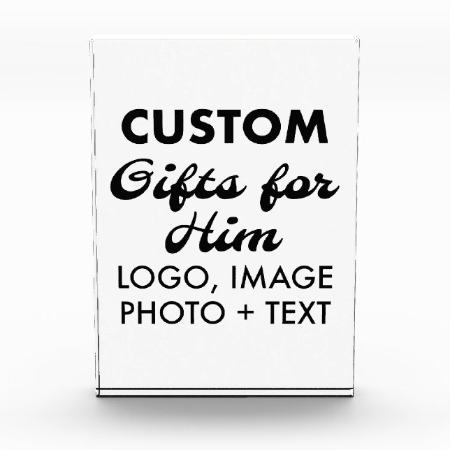 Custom personalized Pet Memorial Photo Block (Front)