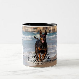 Custom Personalized Pet Memorial Two-Tone Coffee Mug