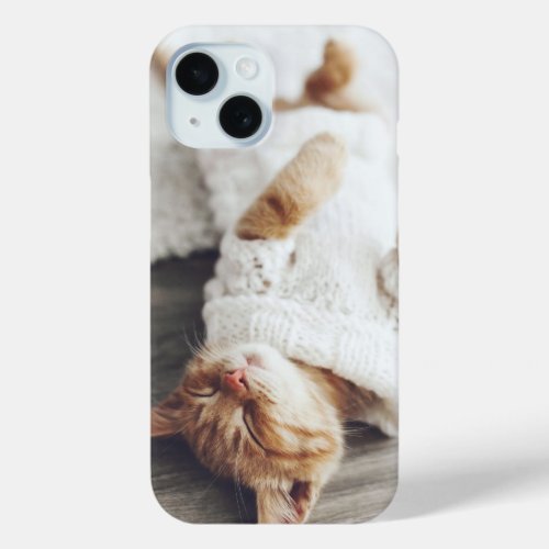 Custom Personalized Pet Photo iPhone 15 Case