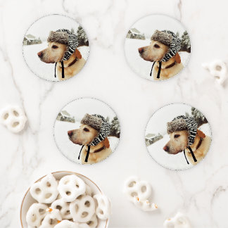 Custom Personalized Pet Photo Coaster Set