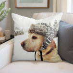 Custom Personalized Pet Photo Throw Pillow<br><div class="desc">Custom printed throw pillow personalized with your photo and custom text. Add a special photo with your pet and use the design tools to add your own text. Customize it to add more photos and choose from all of the text font and color options to create your own unique pet...</div>