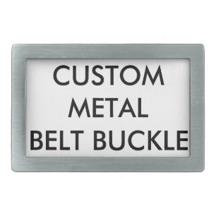 Custom Personalized Pewter Belt Buckle 3" x 2"