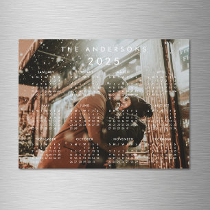 Custom Personalized Photo 2025 Calendar Magnet