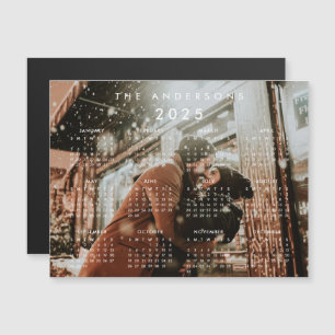 Custom Personalized Photo 2025 Calendar Magnetic Invitation