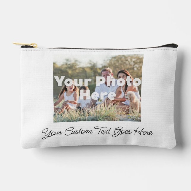 Custom Personalized Photo Accessory Pouch (Front)