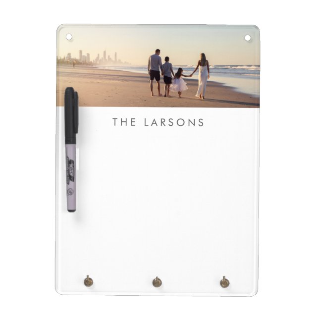 Custom Personalized Photo and Monogram Dry-Erase Board (Front)