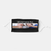 Custom Personalized Photo and Text Adult Cloth Face Mask (Front, Folded)