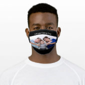 Custom Personalized Photo and Text Adult Cloth Face Mask (Worn)