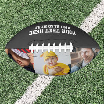 Custom Personalized Photo and Text Football