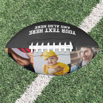 Custom Personalized Photo And Text Football by Ricaso at Zazzle