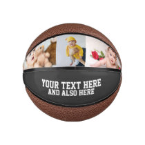 Custom Personalized Photo and Text Mini Basketball Custom Personalized Photo and Text Mini Basketball