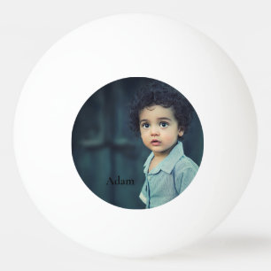 Custom Personalized Photo and Text   Ping Pong Ball
