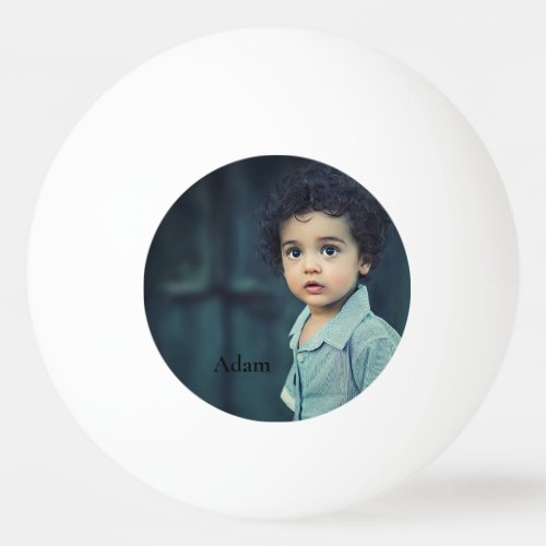 Custom Personalized Photo and Text   Ping Pong Ball