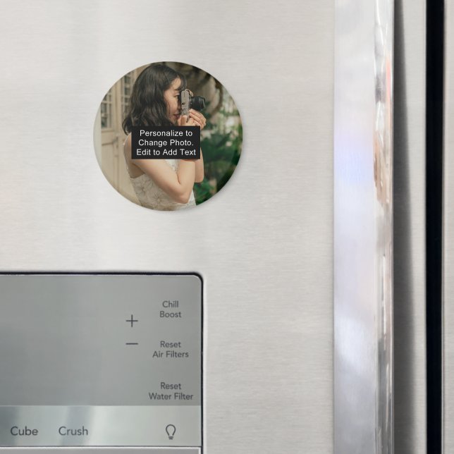 Custom Personalized Photo Artwork Name Slogan RD Magnet (In Situ (Fridge))