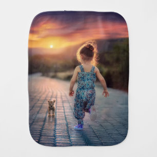 Custom Personalized Photo Baby Burp Cloth