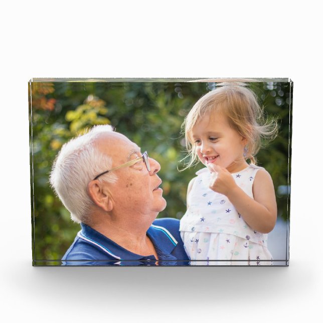 Custom Personalized Photo  Block (Front)